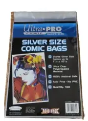 Ultra Pro SILVER SIZE Comic Book Bags 100ct Acid-Free