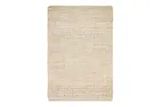 Rug Culture Extra Large White & Natural Hand Braided Jute Geometric Rug