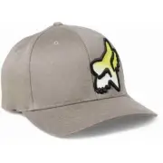 FOX RACING Toxsyk Flexfit Hat Pewter FO29897052L/XL Flexfit Large/X-Large