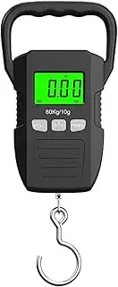 [JAJAJ] Industrial Digital Crane Scale 60kg/10g LCD Digital Hanging Scale, Portable Battery/USB Charging Hook Scale, Electronic Weighting Luggage Scale Weighing Tool for Farm,Livestock,Factory,Construction