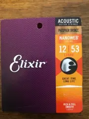Elixir Nanoweb Acoustic Light Phosphor Bronze .012-.053 Strings the best