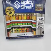 Spicy Shelf Premium Edition Adjustable Stackable Cabinet Organizer For Spices
