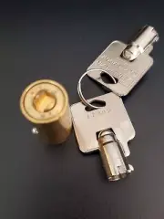 American PadLock Tubular 1 - Cylinder with Key-A-like