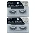 2 Pack Ardell Studio Effect Wispies 1 Pair each False Strip Lashes Black Volume