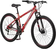 [Mongoose] Flatrock 21-Speed Hardtail Mountain Bike, 24 to 29-Inch Wheels, for Men Women Boys and Girls, Front Suspension, 14.5 to 18-Inch Aluminum Frame Options