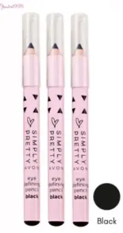 AVON Eye Defining Liner Pencil .8g X 3 #BLACK (3 x pencilS per order )