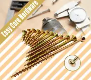 Chipboard Screw Screws Zinc yellow 16 20 25 28 30 35 40 45 50 65 75 100 mm New