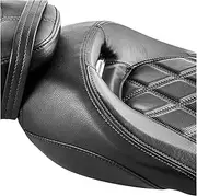 PU Leather Driver Passenger Seat Compatible With Harley Road Electra Glide 2009-2021