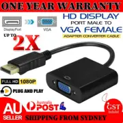 Display Port DisplayPort DP Male to VGA Female Video Converter Cable Adapter PC