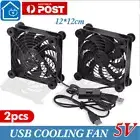 1/2PCS 120mm USB Cooling Fan Silent Fan Computer Case PC CPU Case DC 5V OFFICE