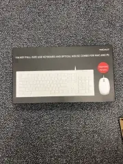 Macally Wireless Ergonomic Keyboard and Mouse Combo White (MKEYECOMBO)