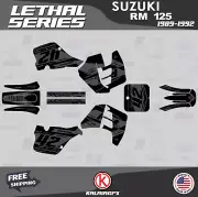 Graphics Kit for SUZUKI RM 125 1989 1990 1991 1992 Lethal Series - Smoke