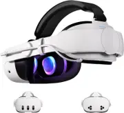 Head Strap with Battery Compatible with Meta/Oculus Quest 3S/Quest 3, 10000Mah F