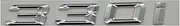 KBTBSCCPLG Chrome Shiny Silver ABS Number Letters Word Car Trunk Badge Emblem Letter Decal Sticker Compatible with BMW 3 Series 330i Car Logo