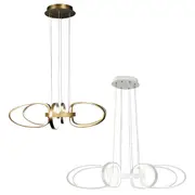 Lucy LED Pendant Light Large in Gold, White Eurotech - WP436L-GD, WP436L-WH