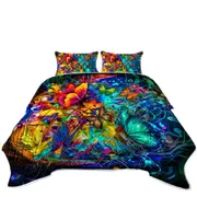 Butterflies Crazy Design Coverlet