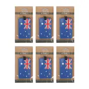 6x Tosca Attitude Travel Luggage Suitcase Name/Address Bag Tag - Aus Flag