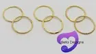 (16mm) SOLID 9ct YELLOW GOLD Hinged Sleeper Earring