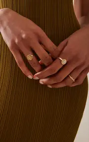 [Bernard James] Maxi Flora 14K Yellow and Green Gold Ring