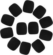 Yardwe 10pcs Lapel Microphone Windscreen Professional Mic Windscreen Protector Breathable Microphone Cover for Clear Audio for Interviews Performances