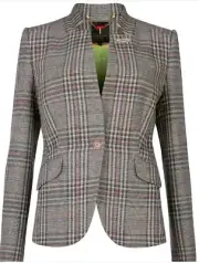 Ted Baker Peggey Fluro Checked Blazer Ted 1 (US 4)