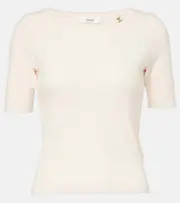 [Chloe] Chloé Cotton jersey T-shirt AU 16 white