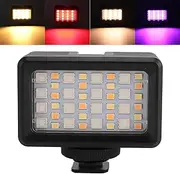 Video Light on Camera, 2500K to 9000K CRI 95+ LED Camera Light Fill Lamp, 40m Waterproof RGB Panel Lamp for Portable Photography Selfie Lighting