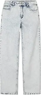 [Name It] Boys Nlmstoneizza DNM Dad Straight Trousers, Light Blue Denim/Detail: Stonewash