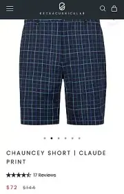 Extracurricular Golf Chauncey Short, 34, NEW, NWT