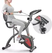 3-In-1 Folding Exercise Bike | Upright and Recumbent Foldable Stationary Bike |