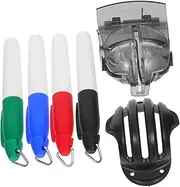 6pcs Golf Ball Alignment Stencil Kit Durable Drawing Tool for Precise Positioning Easy Clip Markers for Training Competition Reliable Marking Accessories