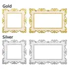 Gold Silver Home Decor Wall Sticker Surround Socket Frame Light Switch Cover