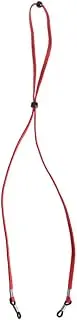 [LIFKOME] Leather Glasses Cord Non- Holder for Men Women Stylish Eyewear String Red Lightweight Secure Eyeglasses for Daily Use and Active Lifestyles