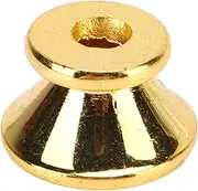 Guitar Strap Lock Buttons Metal End Pins Set Modern Design Bass Ukulele Players (Gold)