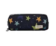 Large Pencil Case Big Capacity 3 Compartments Canvas Pencil Pouch for Teen Boys Girls School Students