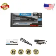 1.5" Titanium Flat Iron - Choose Variable Heat Up to 460°F for Silk Pressing