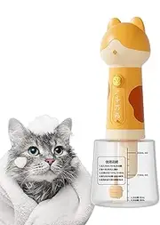 Pet Shampoo Foamer – Automatic Dog Bathing Sprayer, Foaming Soap Dispenser, Waterproof Electric Shampoo Sprayer for Cat & Dog Grooming, Easy Bathtub Wash Tool