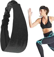 [Derwrtup] Athletic Headbands | Elastic Cooling Sweatband | Breathable Comfortable Sports Headbands for Hiking, Running, Cycling, Gym, Workout