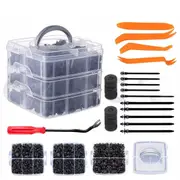 795PC Car Trim Body Clips Kit Rivets Retainer Auto Panel Bumper Plastic Fastener