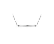 ORO BELLE Sterling Silver Iconic Bar Necklace