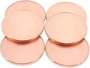 DOITOOL 6 sets Blank Challenge Coins for DIY Crafts Engraving Blanks with Threaded Edges for Commemorative Projects and Personalization Includes Storage Box
