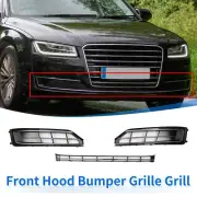 Front Hood Bumper Grille Grill for Audi A8(D4PA) 15-18 W12 No.4H0807679 Black