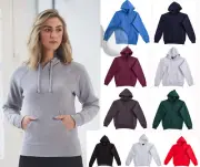 Ladies Hoodie Size 8 10 12 14 16 18 Hooded Jumper Black Grey Navy White