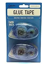 Renoir Removable Glue Tape Runner 8mm X 7m Twin Pack