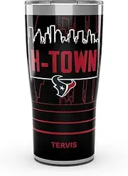 Tervis Traveler NFL Houston Texans - Slogan Triple Walled Insulated Tumbler Travel Cup Keeps Drinks Cold & Hot, 20oz, Stainless Steel