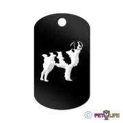 Brittany Engraved Keychain GI Tag dog spaniel Many Colors