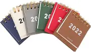 BCOATH 6pcs Mini Desk Calendar Decorative Retro Calendars for Home Office Stylish Portable Desk Ornaments for Year Holiday Decor