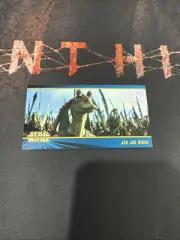 Topps 1999 Star Wars Phantom Menace Widevision , Jar Jar Binks #7 New