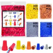 Wire Nuts Assortment Kit 2000 PCS Insulating Insert Twist Electrical Wire Con...