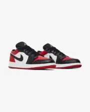 US 7Y / 8.5 womens - Air Jordan 1 Low GS 'Bred Toe' - Free Shipping